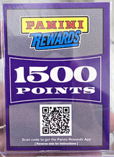 Panini Rewards 1500 Points Code Card - QR Scan for Panini Rewards App