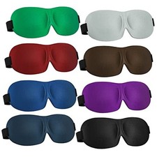 8 Pcs Sleep Eye Mask for Side Sleeper Men Women 3D Medium Fresh Colors