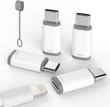 Type C Male To iPhone Port Adapter USB-C To iPhone Charge USB Convertor-4 Pack