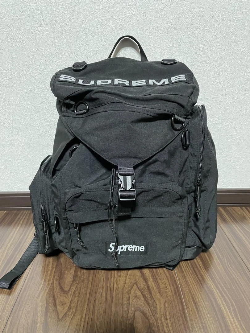 Sac à dos de terrain Supreme 2023SS noir occasion