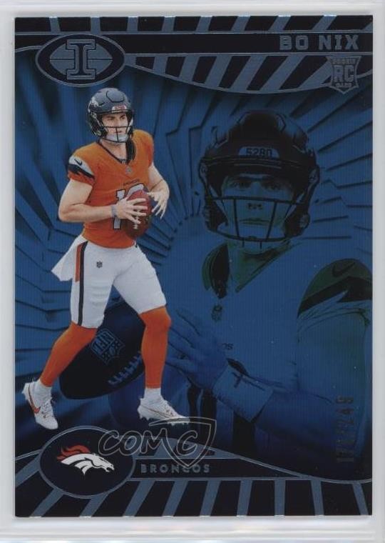 2024 Panini Illusions Trophy Collection Light Blue /249 Bo Nix #22 Rookie RC 0w1