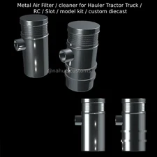 1/25 resin 3d printed semi air filters (4pcs, 2 each style) by Nahuel Customs