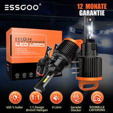 Paar H15 Tagfahrlicht Fernlicht Auto LED Scheinwerfer 6500K 12000LM Halogen Hell