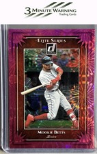 2019 Donruss #ES7 Mookie Betts Elite Series Pink Fireworks