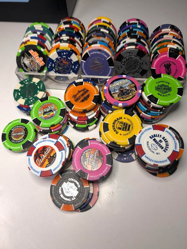 Harley Davidson Poker Chips, Complete your collection, Several to Choose From