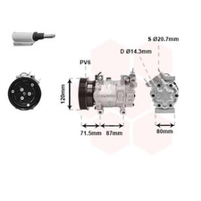 Kompressor Klimaanlage für Renault Clio II 1.2 16V 1.5 dCi Kangoo