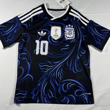Adidas Argentina 2026 World Cup Away Jersey 10 Lionel Messi Youth Small