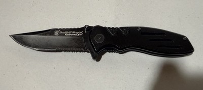 Smith and Wesson SWA24S Folding Knife - Black