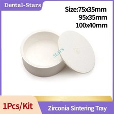 Zirconia Sintering Tray Round Plate Dental Lab Crucible 75x35mm 95x35mm 100x40mm
