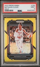 Natasha Cloud 2023 WNBA Prizm True Gold /10 PSA 9 - Mystics 106