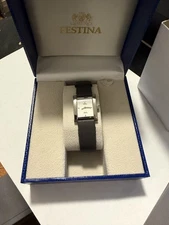 FESTINA F8961 Womens Quartz Black Leather Wristwatch