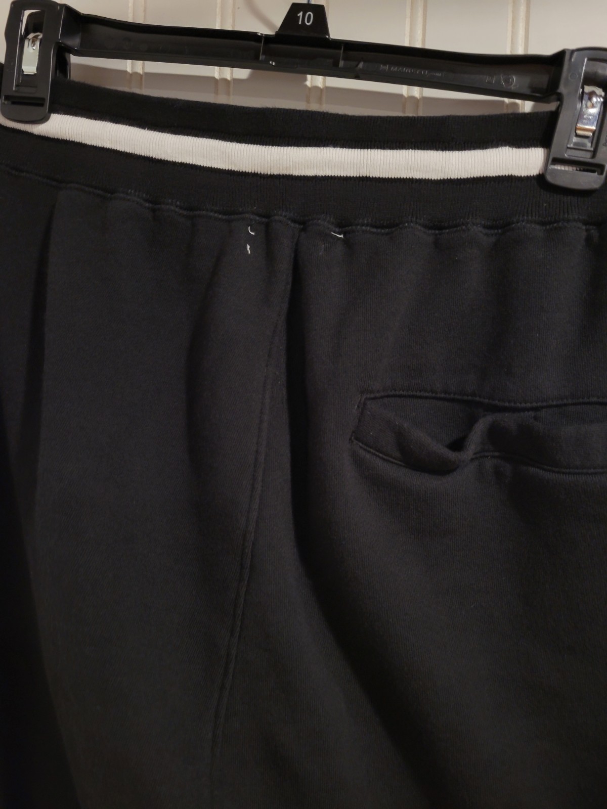 Strivers Row Medium Black White Drawstring Joggers - image 9