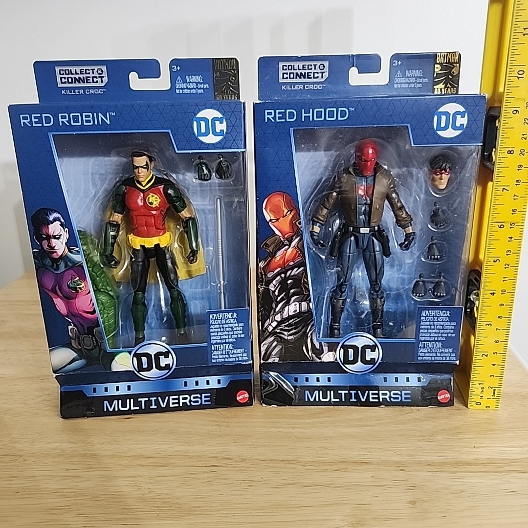 Mattel DC Multiverse DC Rebirth Red Robin + Red Hood Figures