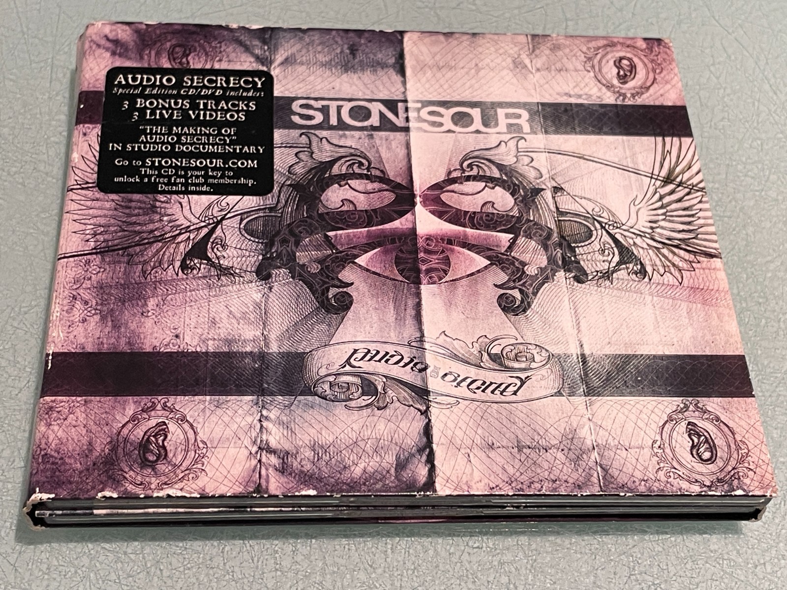 Stone Sour - Audio Secrecy - Digipak CD Album & DVD - 2010 The All Blacks