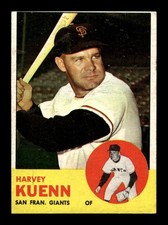 1963 Topps #30 Harvey Kuenn Giants VG-EX *r6