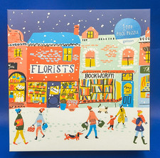 Galison MAIN STREET VILLAGE 1000 Piece Christmas Jigsaw Puzzle Art: Cunningham