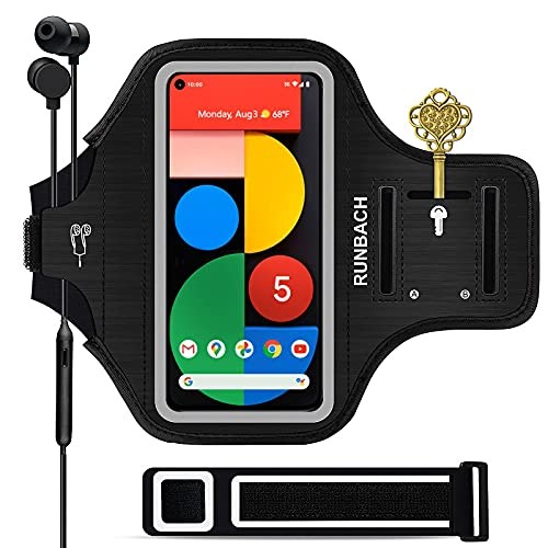Running Armband for Google Pixel 8/7/6/6 Pro/5a/4XL/3a XL/3 XL, Running Black - 第 2/7 張圖片