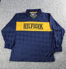 Vintage Tommy Hilfiger Rugby Colorblock LongSleeve Polo Shirt Size M Jersey