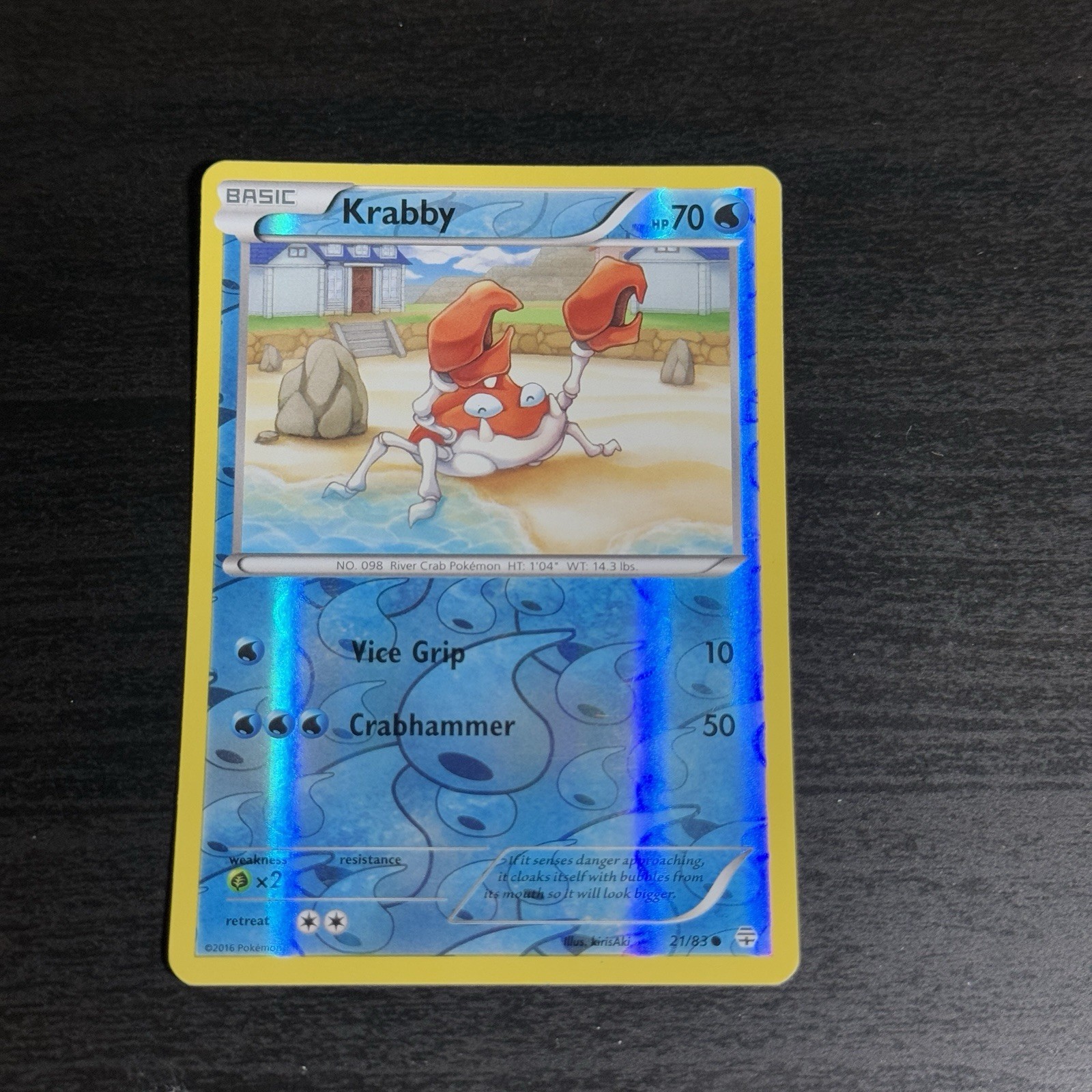 Krabby 21/83 Common Generations Reverse Holo Pokemon NM