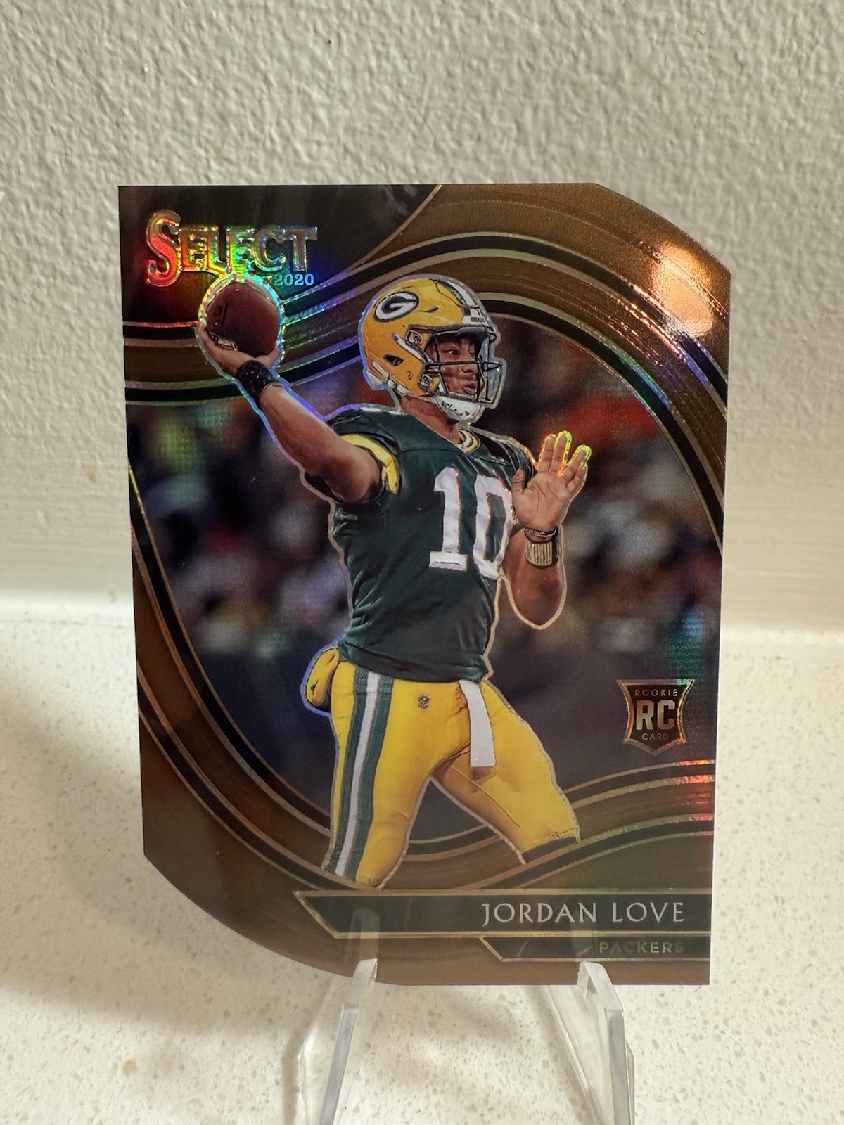 2020 Select Field Level Jordan Love #347 Copper Prizm Die-Cut #/355 RC Rookie