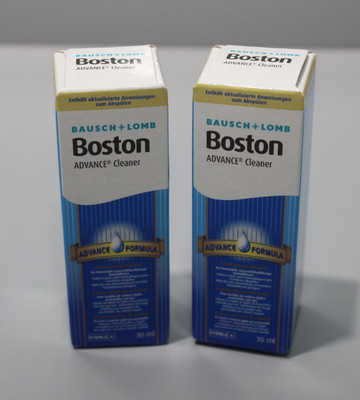 2x Kontaktlinsenreiniger harte Linsen, Einzelflasche Boston Advance Cleaner