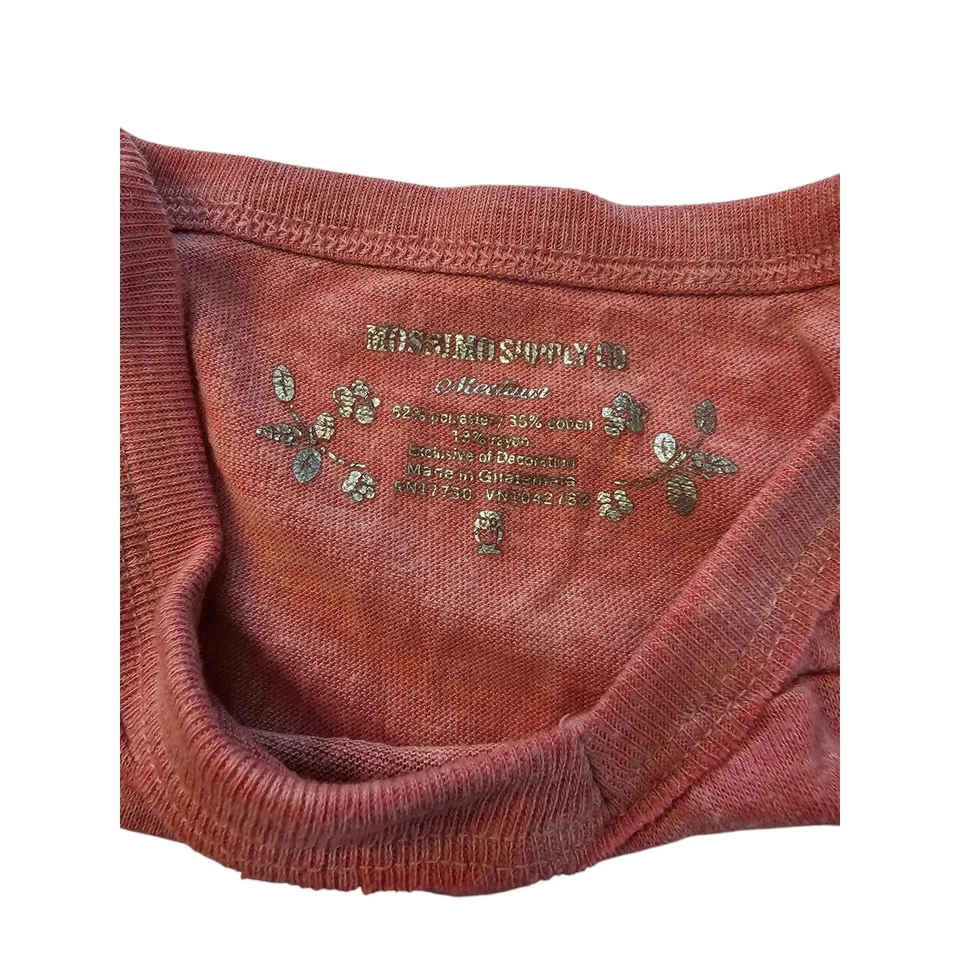 mossimo girls sz M circus elephant hair bow pink coral shirt - Image 4 of 4