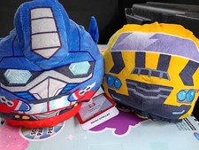 teeturtle Reversible Transformers Plush Stuffed Animal Optimus Prime Bumblebee