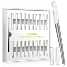 Dermaplaning Tool for Exfoliation, with 20 Replaceable Blades, Shaver/Eyebrow...
