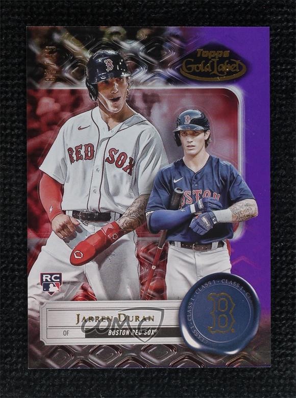 2022 Topps Gold Label Class 1 Purple 87/99 Jarren Duran #15 0ve9