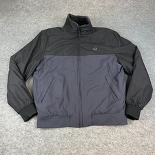 Fred Perry Bomberjacke Herren Schwarz Navy Lo...