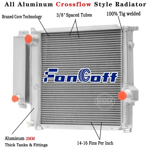 2 Row Aluminum Radiator for 1991-1999 94 BMW 318i 318is 318ti Z3 MT