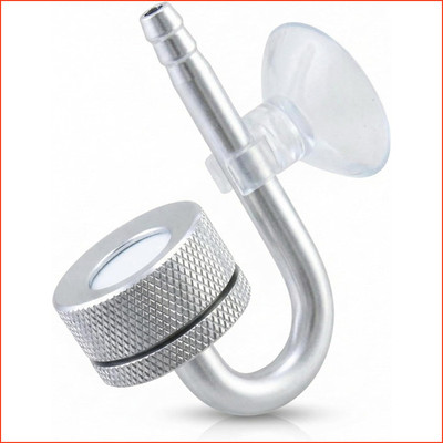 Aquarium Zerstäuber CO2 Diffusor mit Saugnäpfen U-Pipe für Aquarien