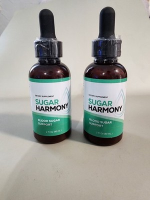 (2 Pack) Sugar Harmony Blood Support Drops Advanced Vitamin Supplement 2 Oz. Ea.