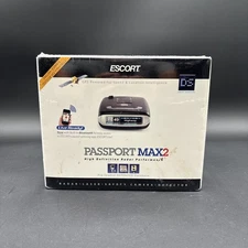 Escort PASSPORT MAX2 MAX 2 II HD Radar Laser Detector Bluetooth GPS - NEW