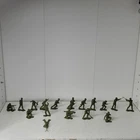 Louis Marx Cold War US Army Soldiers Lot 18 Figures 17 Poses 1960s Infantry