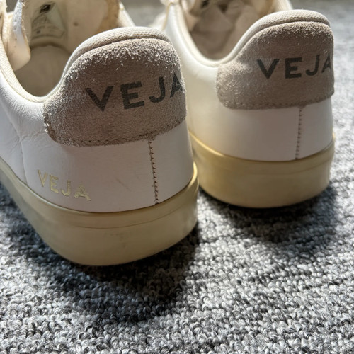 Veja Turnschuhe Damen Größe UK 6 Campo weiß beige Leder Freizeit adrette Schuhe - Bild 7 von 9