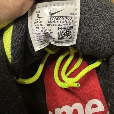 FQ3000-700 Supreme Nike SB Darwin Low Green Volt Black White  display picture 1