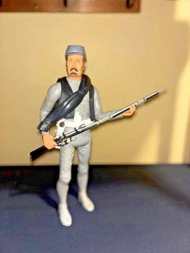 Custom Marx " Johnny Reb " Confederate BOTW Action FIgure Johnny West Civil War