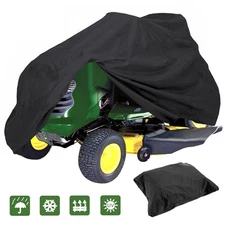 55" Lawn Mower Tractor Cover UV Resistant Waterproof Garden Outside Yard Riding
