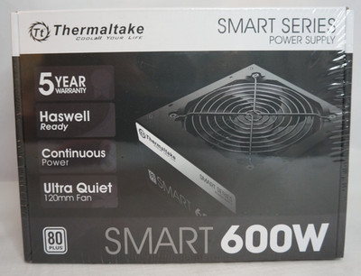 Thermaltake Smart 600W 80 PLUS Certified ATX Non-Modular Power Supply  - NEW