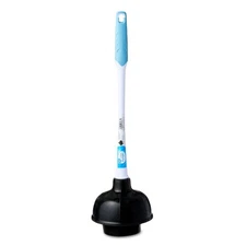 Great Value Deluxe Toilet Plunger with 16-in Ergonomic Plastic Handle, 1 Each