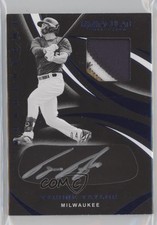 2020 Panini Immaculate Monochrome Relics Blue 4/25 Tyrone Taylor Auto 13u1