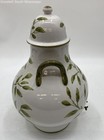 White Ceramic Water Jug with Spout/Leaf and Butterfly Pattern — photo 4