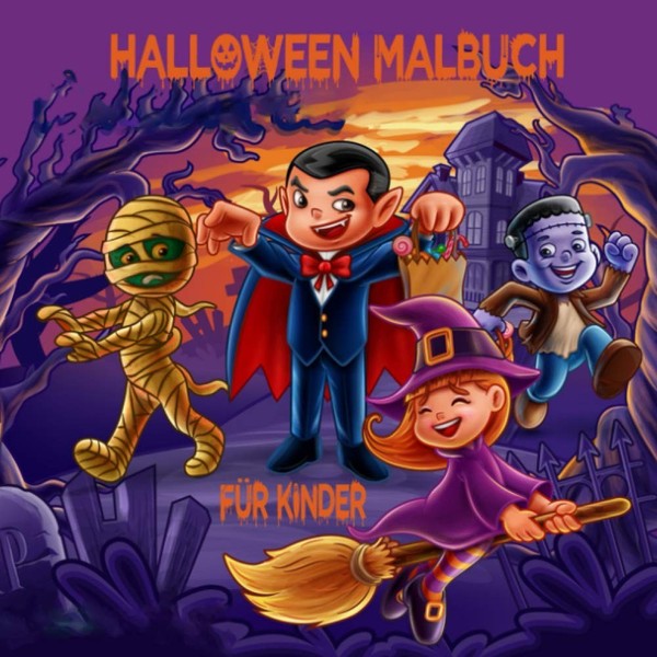 Halloween Malbuch Kinder 31 Ausmalbilder Gruselige Motive Halloween Spaß-image