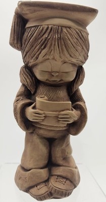 Vintage 1980s Bill Mack Fannykins Smarty Pants Girl Graduate Figurine 8 Inches