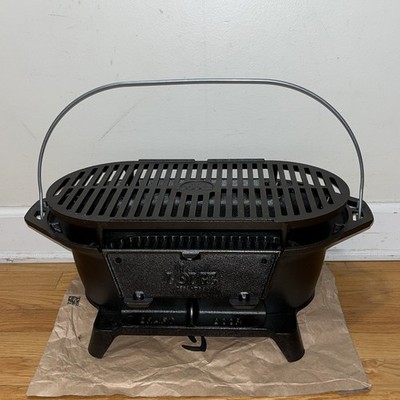 Lodge Sportsman Cast Iron Hibachi Grill legs NEW