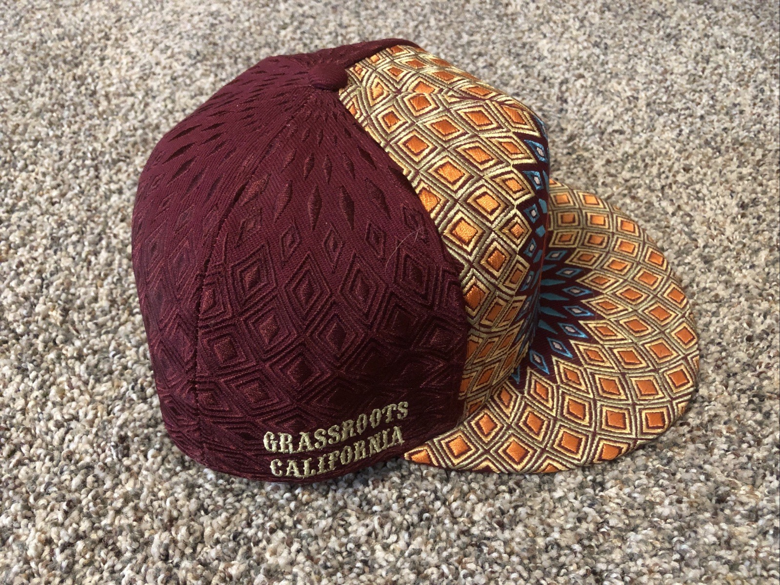 RARE Grassroots California ￼Limited Edition Cap Hat Fitted  7 1/4 Psych Eye EXC