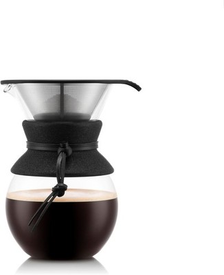 Bodum Pour Over Kaffeebereiter Kaffeemaschine Permanentfilter Glas 8 Tassen 1.0l