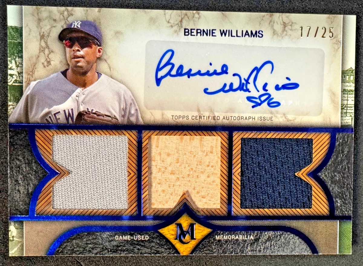 Autograph Bernie Williams Baseball Cards for sale | eBay
