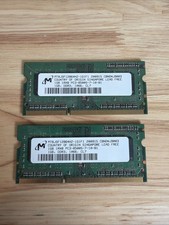 MICRON PC-8500S 2gb Kit 2x1gb SO-DIMM DDR3 Memory MT8JSF12864HZ-1G1F1 
